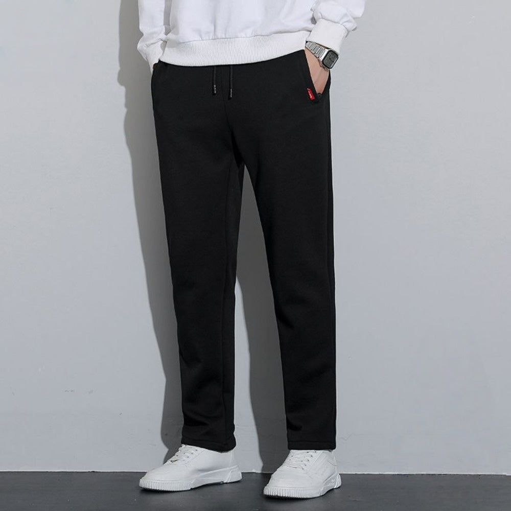 Fleece Lined Sweatpants with Elastic Waist for Men - Matilde