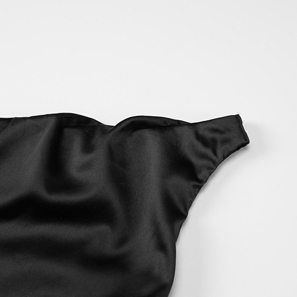 One Shoulder Mini Dress with Side Drape for Women - Euridice