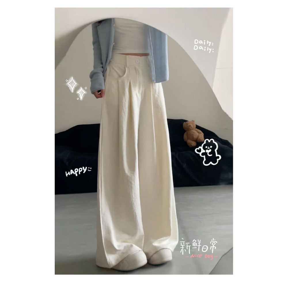 High Waist Wide Leg Pants for Women - Sara