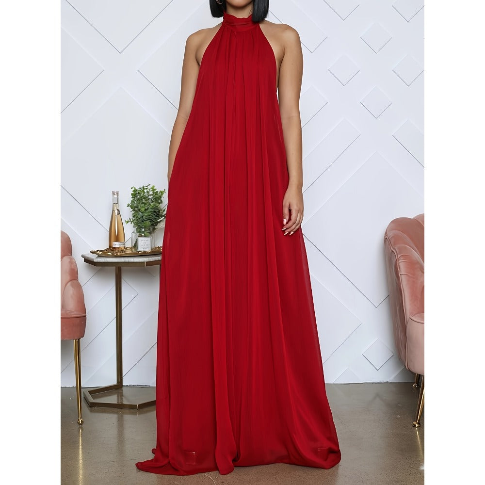 Halter Neck Maxi Dress for Women - Gigliola