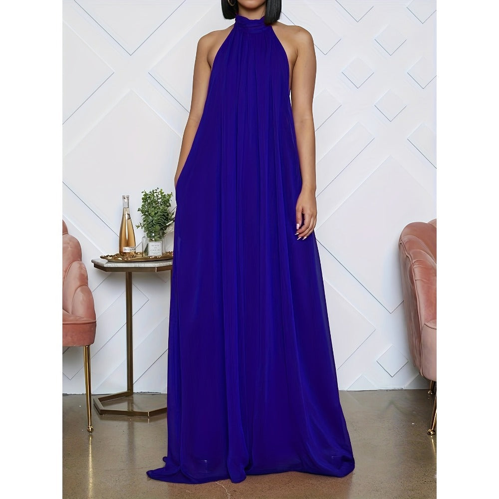 Halter Neck Maxi Dress for Women - Gigliola