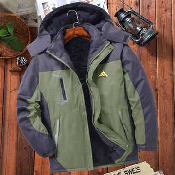 Fleece Lined Jacket with Hood for Men - Amalia
