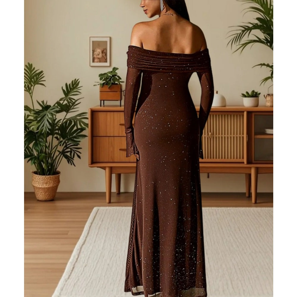 Off Shoulder Maxi Dress for Women - Beatrice