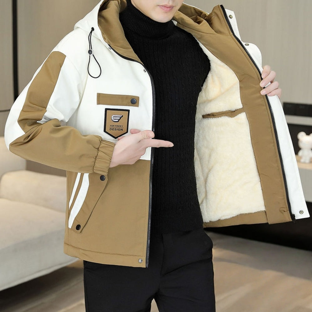 Insulated Jacket with Fleece Lining for Men - Sveva