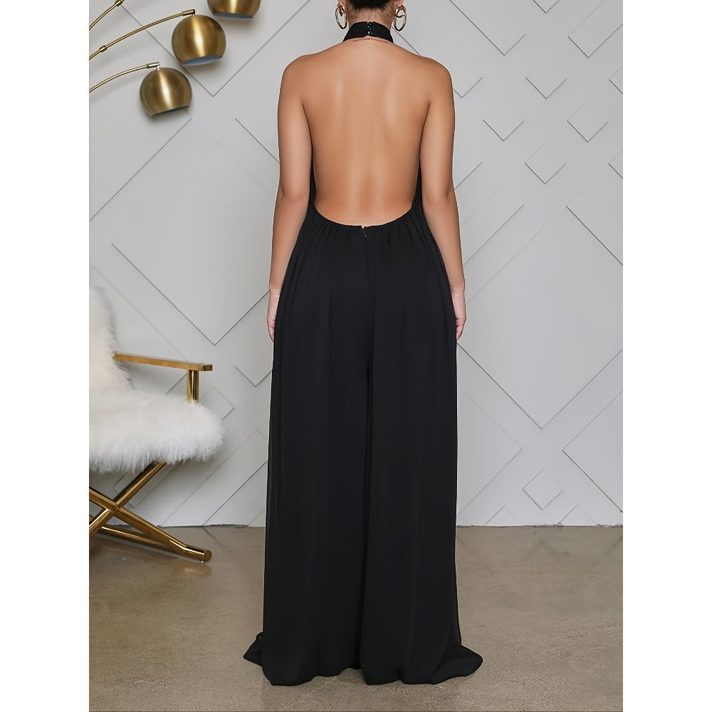 Halter Neck Maxi Dress for Women - Gigliola