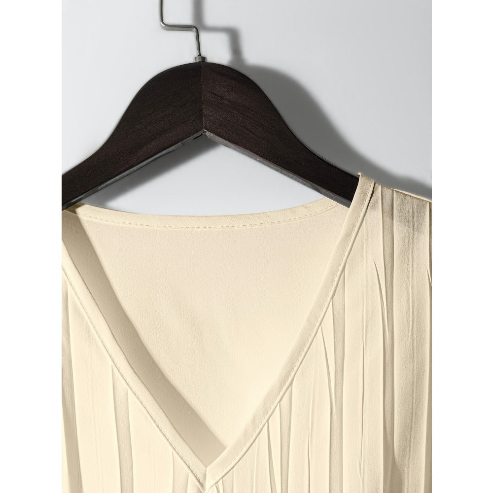 Sleeveless Top and Wide Leg Pants Set for Women - Valentina