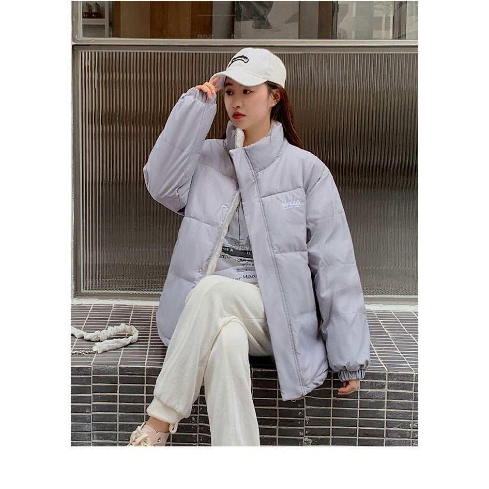 Reversible Puffer Jacket Two-Sided Coat for Women - Milena