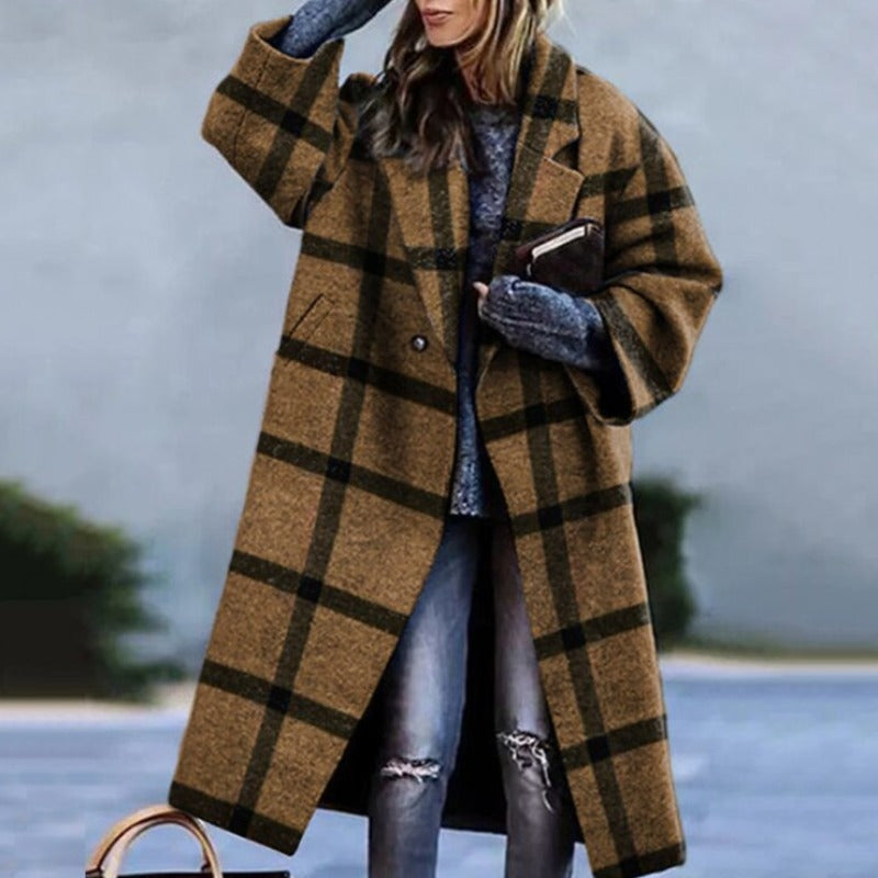 Casual Long Fall Coat for Women | Warm Autumn Outerwear