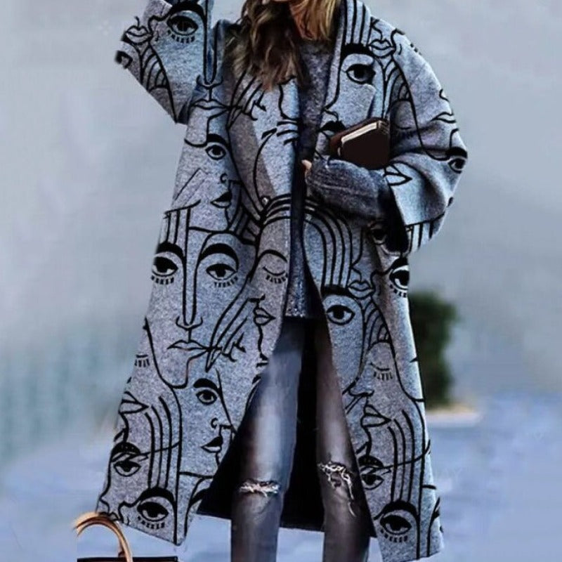 Casual Long Fall Coat for Women | Warm Autumn Outerwear