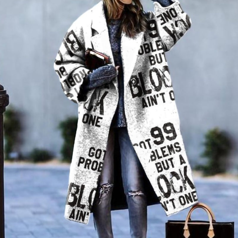 Casual Long Fall Coat for Women | Warm Autumn Outerwear