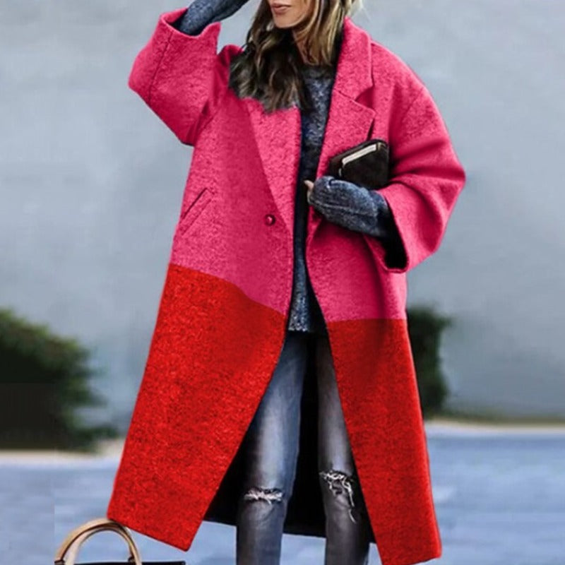 Casual Long Fall Coat for Women | Warm Autumn Outerwear