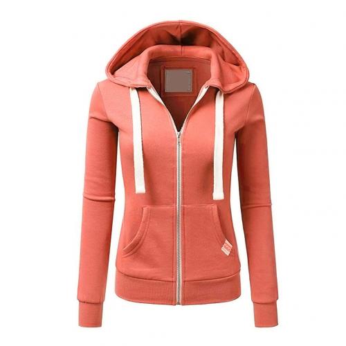 Women’s Slim Fit Zip Up Hoodie with Kangaroo Pocket
