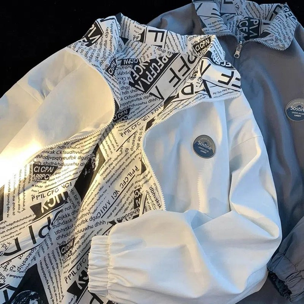 Reversible Jacket with Printed Design for Women - Lavinia