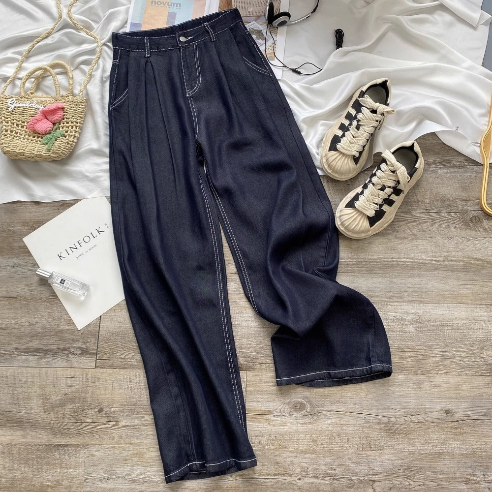 High Waisted Wide Leg Jeans for Women - Sheila