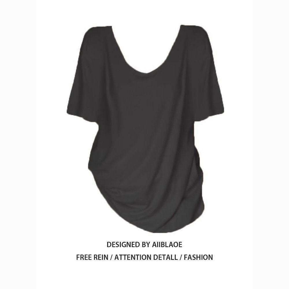 V Neck Short Sleeve T Shirt for Women - Pamela