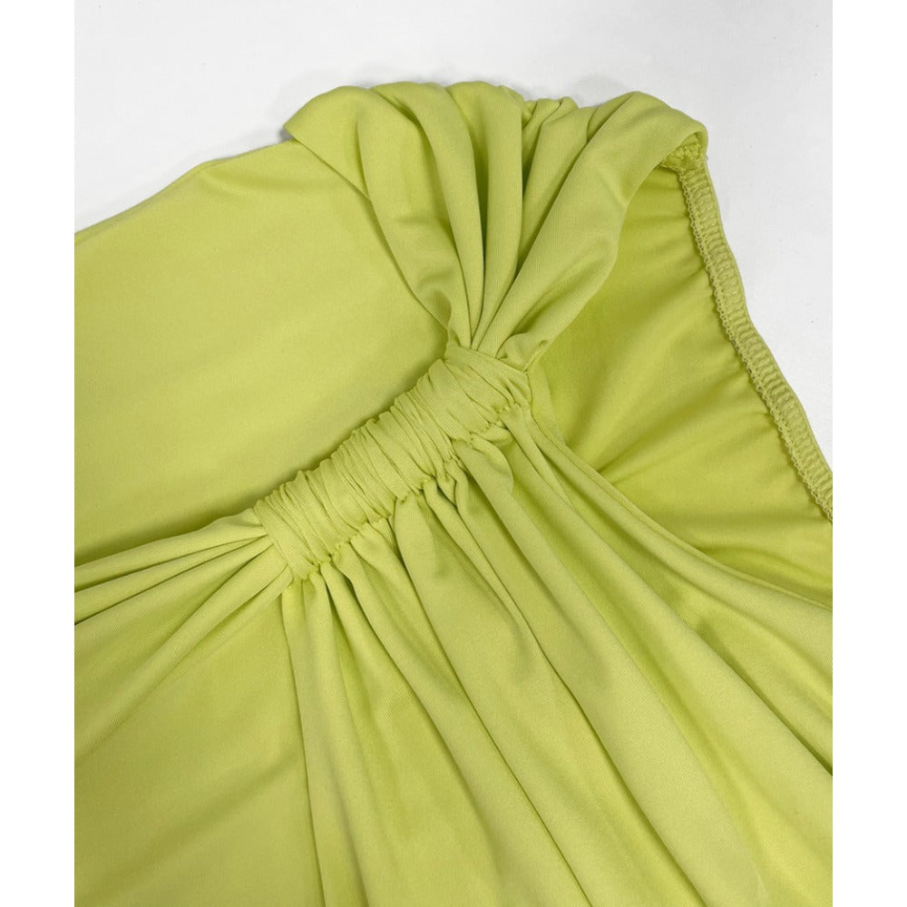 One-Shoulder Ruched Maxi Dress for Women - Lara