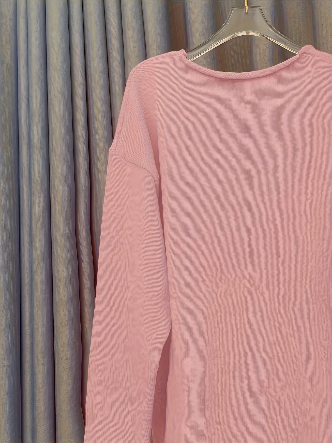 Casual Plus Size V-Neck Sweater for Women