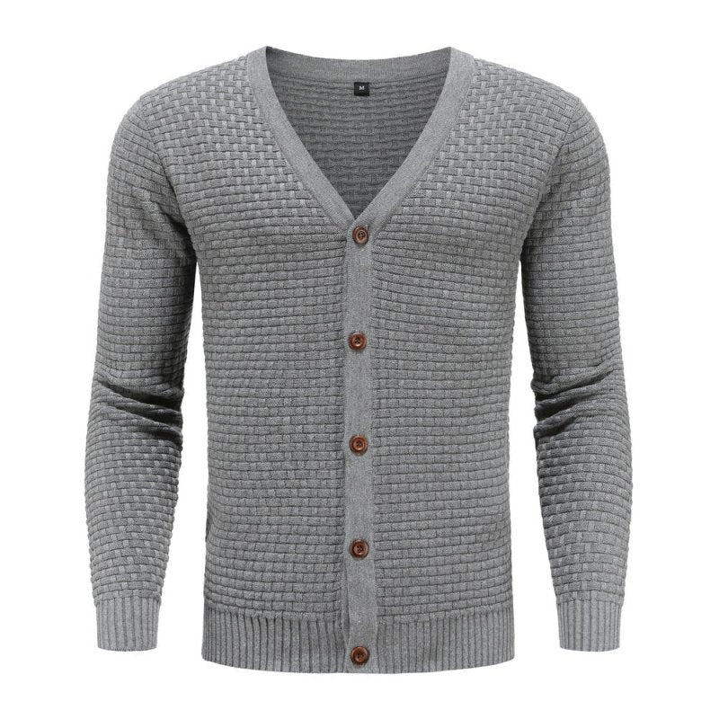 Men's V-Neck Cardigan | Knitting