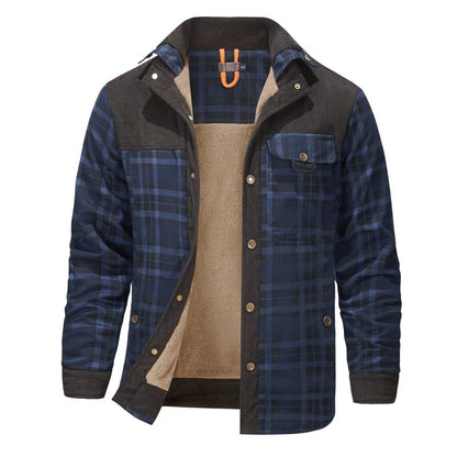 Men's Warm Plaid Jacket | Business