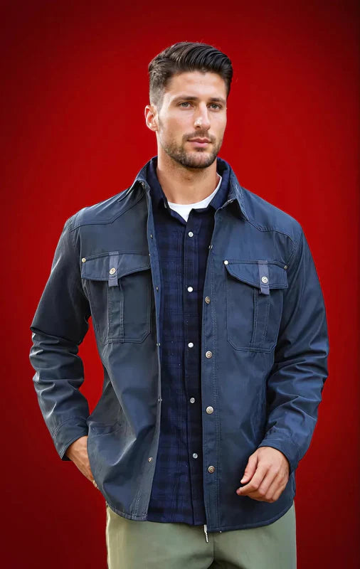 Men's Large Lapel Jacket | Plaid