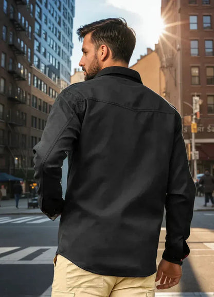 Men's Large Lapel Jacket | Plaid