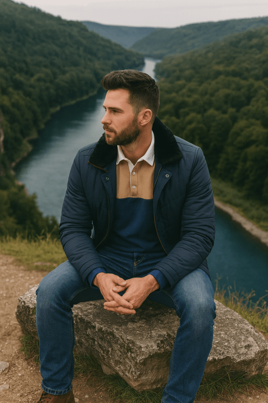Men's Thick Jacket | Stand Collar