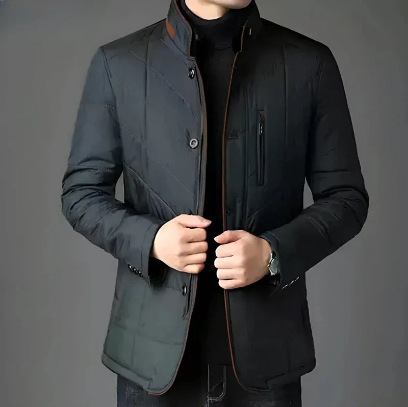 Men's Thick Jacket | Stand Collar