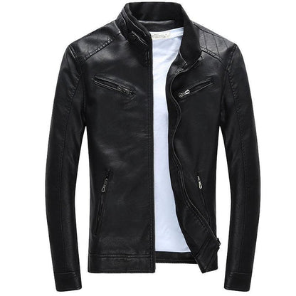 Men's Locomotive Leather Jacket | Winter
