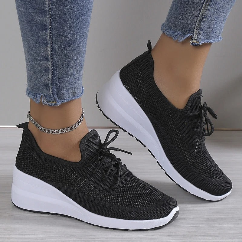 Breathable Lace-Up Slip-On Shoes for Women | Comfortable Footwear